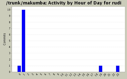 Activity by Hour of Day for rudi